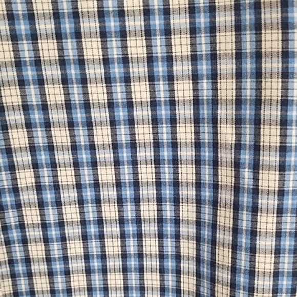 Classic Blue Plaid Button Down Shirt 2XLT Long Sleeves - Picture 3 of 16